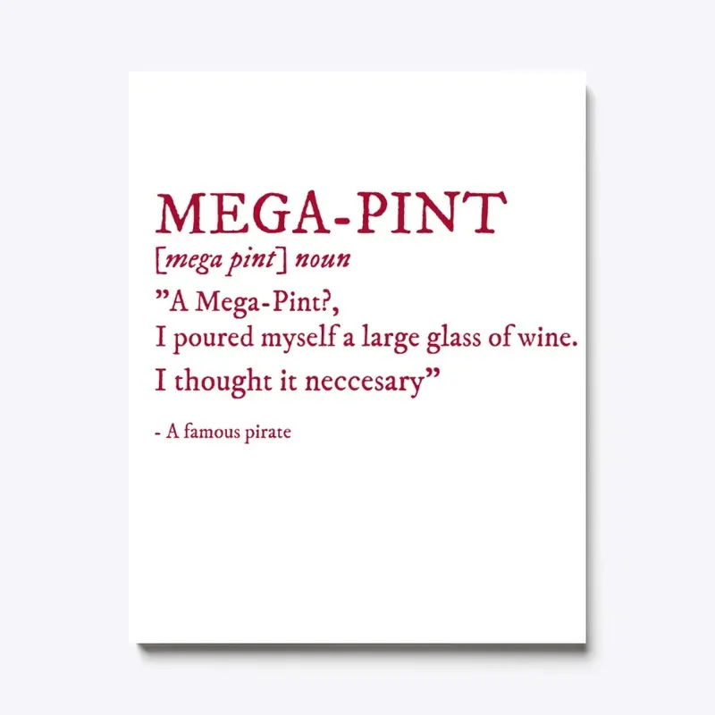 MEGA-PINT DEFINED SLAPPERUNI (Wine-Font)